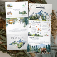 Rustic Mountain Wedding | Illustrated