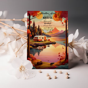 Rustic Mountain Wildflower Boho Bridal Shower Invitation