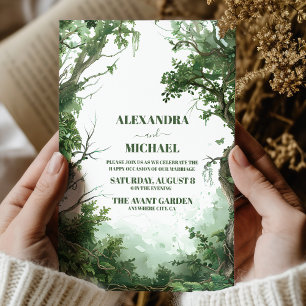 Rustic Mountain Wildflower Boho Wedding Invitation