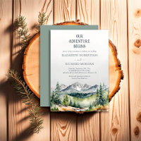 Rustic Mountains Adventure Begins Wedding