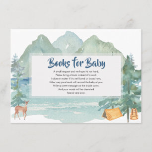 Rustic Mountains Adventure Books for Baby Enclosure Card