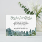 Rustic mountains forest book instead of card (Standing Front)