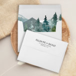 Rustic mountains forest envelopes for 5x7 card<br><div class="desc">For more advanced customization of this design,  simply select the "Customize It" button above!</div>