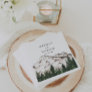 Rustic Mountains Forest Wedding Napkins