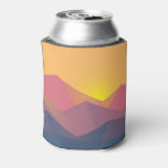 Rustic Mountains Geometric Minimalist Can Cooler at Zazzle