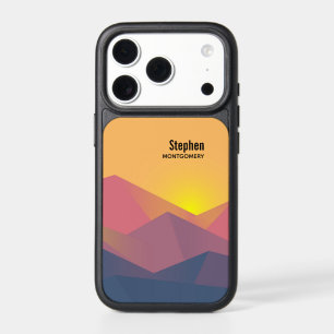 Rustic Mountains Geometric Minimalist iPhone 17 Pro Case