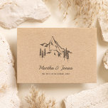 Rustic Mountains Landscape Wedding Monogram Rubber Stamp<br><div class="desc">Rubber Stamp with a Mountain Rustic Wedding Monogram Design for all the elements of your wedding that you want to decorate with it: Gifts Stickers, Invitation, Cards, etc. Customize it to your liking and if you do not find what you are looking for or need some type of modification, contact...</div>