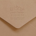 Rustic Mountains & Pines Wedding Return Address Embosser<br><div class="desc">Rustic Mountains & Pines Wedding Return Address Embosser. Simply click on "Personalize" to add your own address and names to make it your own!</div>