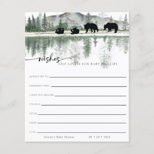 Rustic Mountains  Wishes for Baby