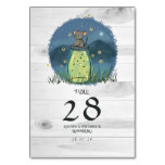Rustic Mouse Firefly Mason Jar Table Number