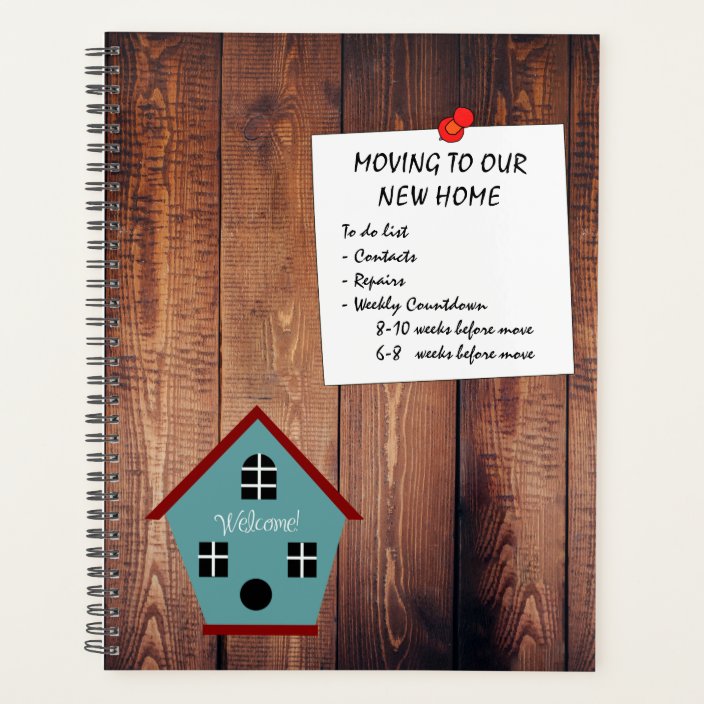 Rustic Moving To A New Home To Do List Planner Zazzle Com