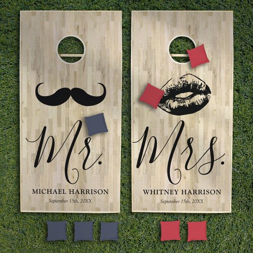 Rustic Mr  Mrs Wedding Games