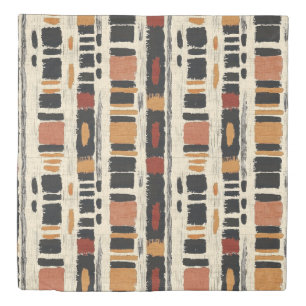 Rustic Mudcloth Geometric Pattern (1) Duvet Cover