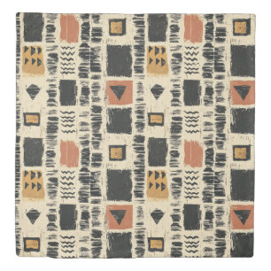 Rustic Mudcloth Geometric Pattern (3) Duvet Cover