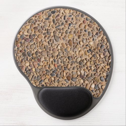 Rustic Multicolored Pebble Stones Photo Gel Mouse Pad