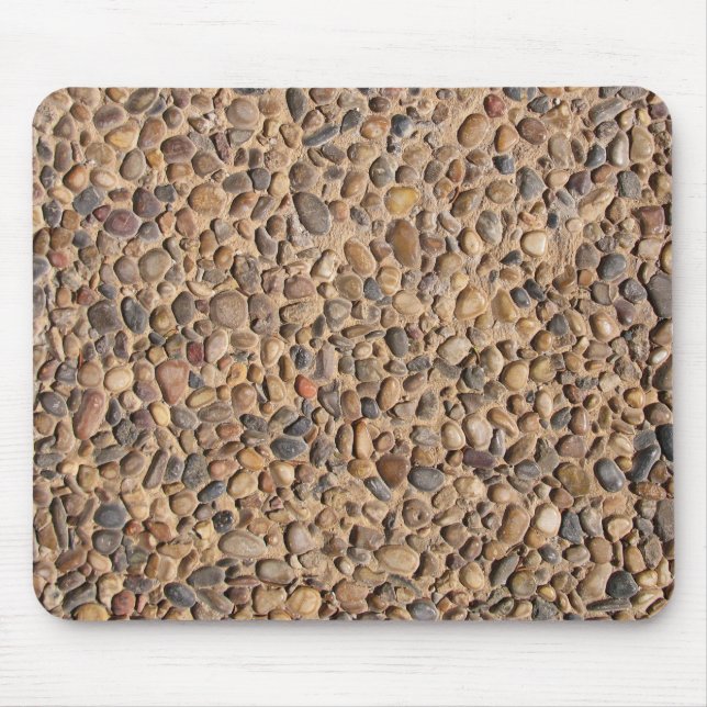 Rustic Multicolored Pebble Stones Photo Mouse Pad (Front)