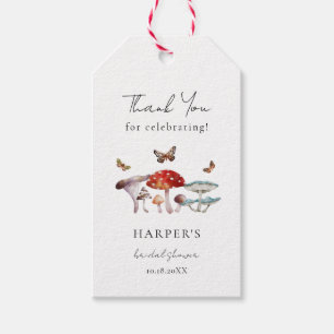 Rustic Mushroom Bridal Shower Gift Tags