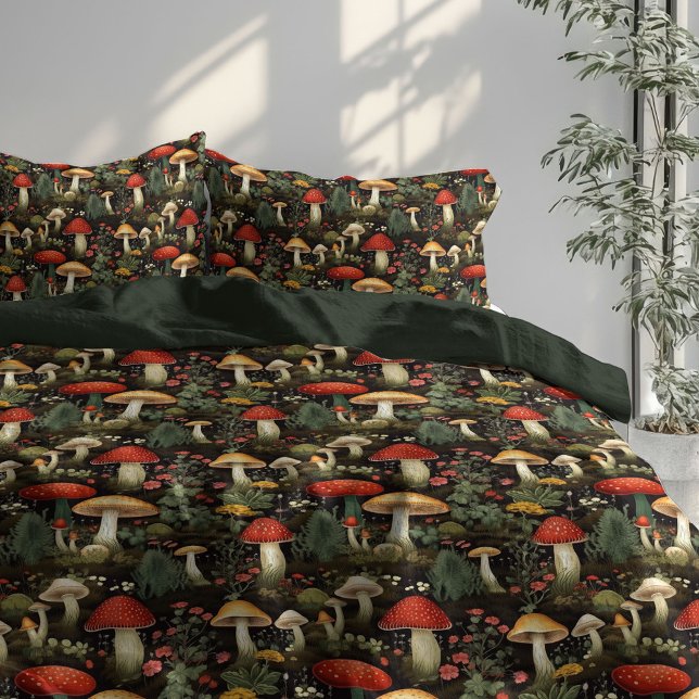 •  Rustic Mushroom Duvet Earthy Tones & Texture (•  Rustic Mushroom Duvet Earthy Tones & Texture)