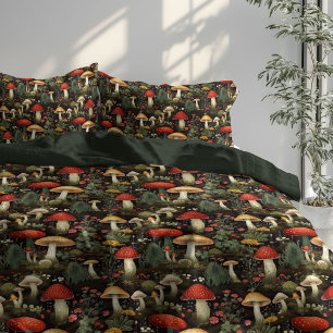 • Rustic Mushroom Duvet Earthy Tones & Texture Cover