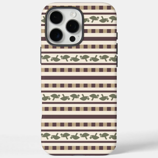 Rustic Mushroom Stripe Pattern Case-Mate iPhone Case (Back)