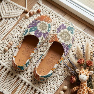 Rustic Nature Autumn Art Foliage Watercolor Forest Espadrilles