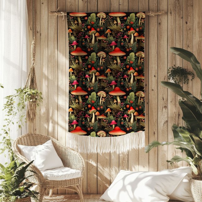 Rustic Nature Blanket Mushrooms & Woodland Vibes (Rustic Nature Blanket Mushrooms & Woodland Vibes)