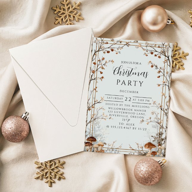 Rustic Nature-Inspired Holiday Invitation (Creator Uploaded)