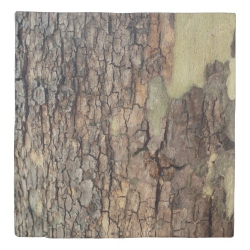 Rustic nature tree bark  duvet cover