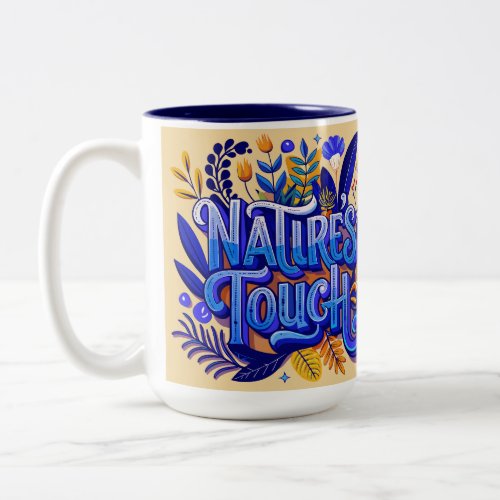 Rustic Natures Touch Leaf Print Mug