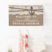 Rustic Nautical Anchor Beach Bridal Shower Banner (Insitu)