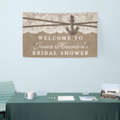 Rustic Nautical Anchor Beach Bridal Shower Banner (Tradeshow)