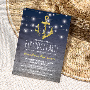 Boat Birthday Invitations & Invitation Templates