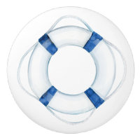 Rustic Nautical Blue Life Ring Buoy