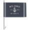 Rustic Nautical Dark Navy Anchor Boat Name