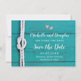 Rustic Nautical Knot Save the Date