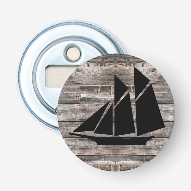 rustic nautical SAILING SHIP | Bottle Opener (Front)