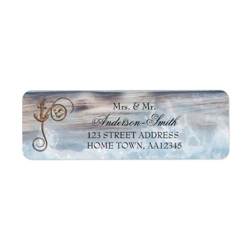 Rustic Nautical Wedding Return Address Label