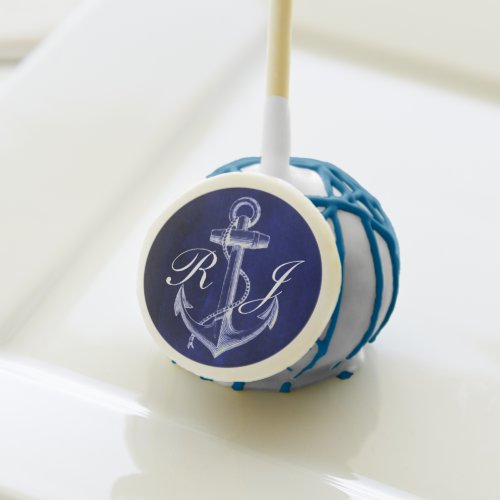 rustic Navy Blue anchor nautical wedding favor