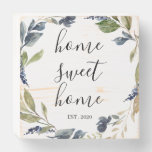 Rustic Navy Home Sweet Home Wooden Box Sign at Zazzle