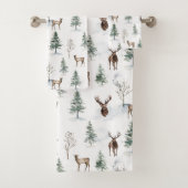 Rustic Neck of the Woods Forest Bath Towel Set | Zazzle