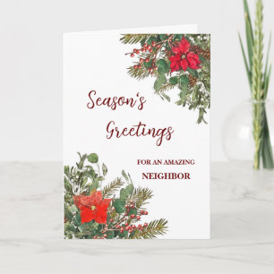 Rustic Neighbor Christmas Holiday Card