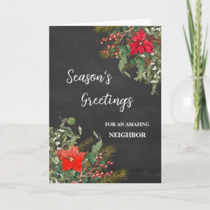 Rustic Neighbor Christmas Holiday Card
