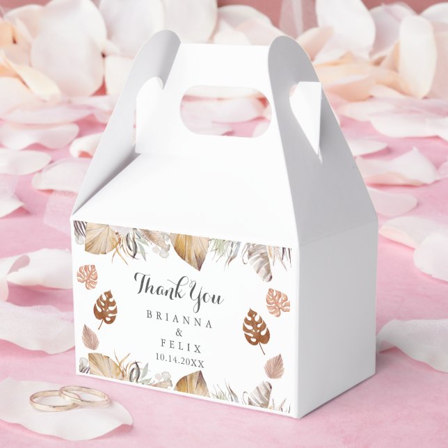 Rustic Neutral Boho Wedding Favor Boxes (Wedding)