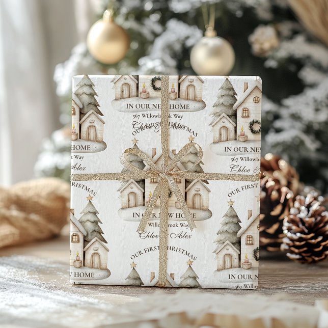 Rustic Neutral Christmas Wrapping Paper (Creator Uploaded)