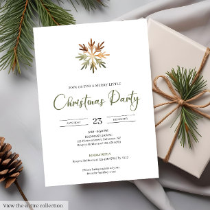 Rustic Neutral Earthy Minimalist Cozy Watercolor Invitation
