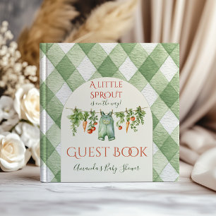 Rustic Neutral Little Sprout Baby Shower Activity Guest Book