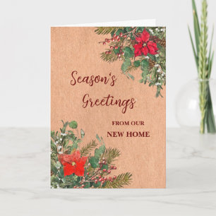 Rustic New Home Christmas Card