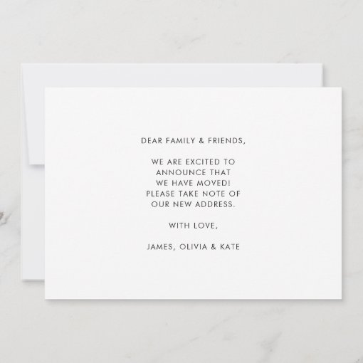 Rustic New Nest Home Change of Address Moving Announcement Zazzle