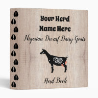 Rustic Nigerian Dwarf Dairy Goat Herd Book