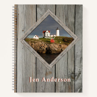Rustic Nubble Lighthouse Notebook
